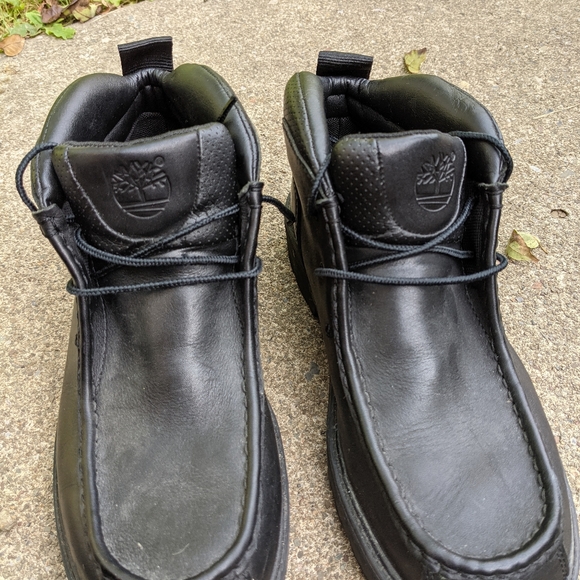 Men\'s Timberland Black Leather Chukka Boots Size 9 main image 4